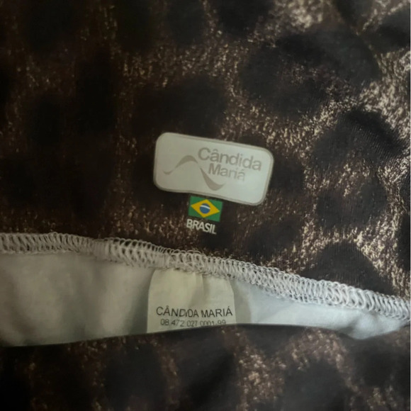 Abstract animal printed workout leggings Candida Maria SZ XS Cheetah Print - Picture 3 of 4